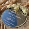 White Rose Luxury Round Mirror Engagement Platter