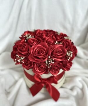 Luxury Handmade Rose Hat Box Bouquet