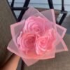 Handmade Satin Ribbon Rose Mini Bouquet