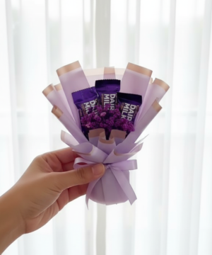 Bouquet with Dairy Milk Favors