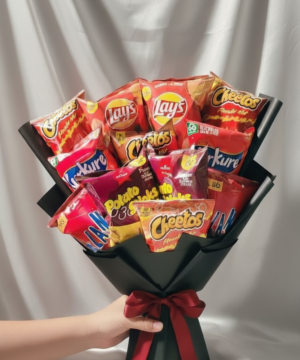 Snack Bouquet Gift Hamper with Savory Chips