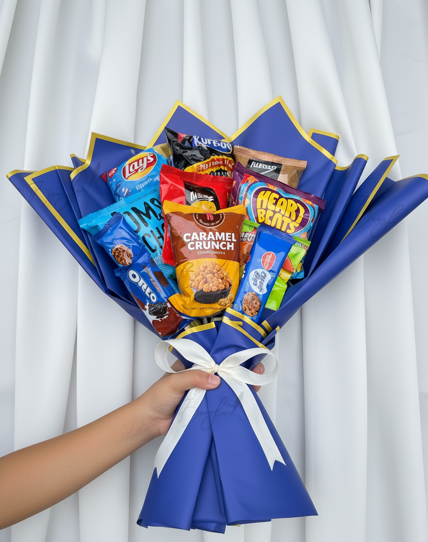 Luxury Snack Bouquet Gift Hamper with Treats