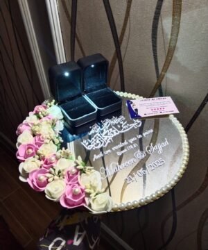 Luxury Floral Enagagement Ring Platter