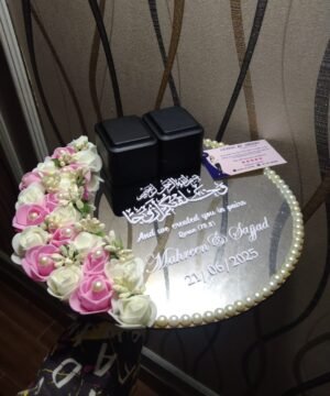 Luxury Floral Enagagement Ring Platter
