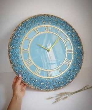 Luxury Crystal Edge Resin Wall Clock