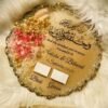Golden Floral Resin Signature Frame