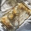 Floral Resin Engagement Ring Platter with Glass Ring Box