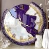 Luxury Geode Resin Wall Clock