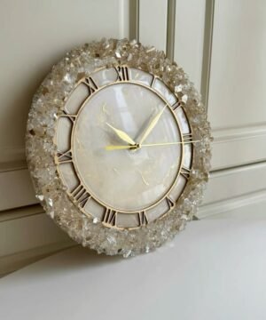 Luxury Crystal Edge Resin Wall Clock