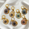 Islamic Resin Keychain with Ayat ul Kursi Calligraphy