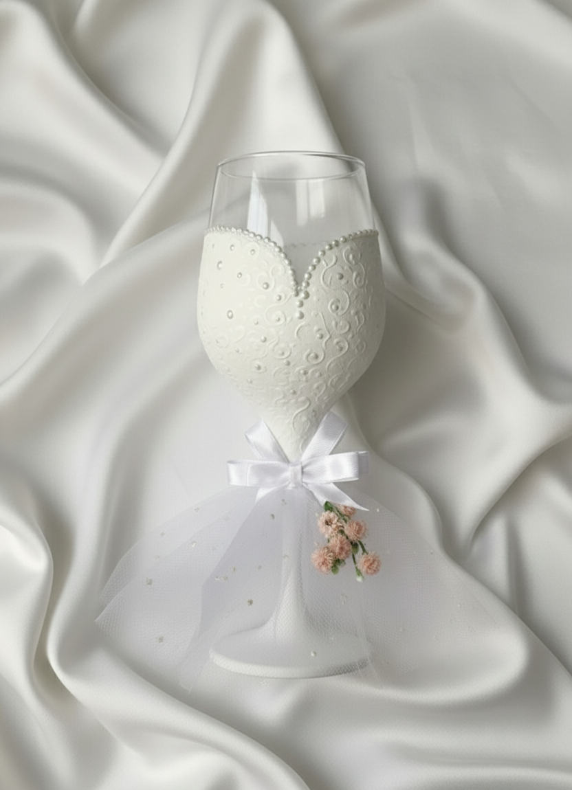 Elegant Bride and Groom Doodh Pilai Glasses