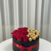 Luxury Round Ferrero Rocher & Red Rose Gift Box