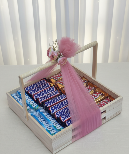 Luxury Wooden Assorted Chocolate Basket