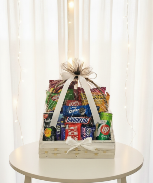 Premium Snack & Chocolate Gift Basket