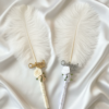 Luxury Floral Handmade Feather Nikkah Pen