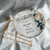 Floral Resin Nikkah Frame with Metal Stand