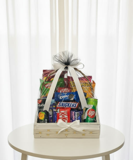 Premium Snack & Chocolate Gift Basket