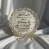 Dreamy Resin Nikkah Frame with metal Stand
