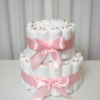 Handmade Two-Tier Diaper Cake for Baby