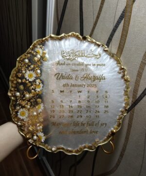 Customized Resin Wedding Calendar Frame