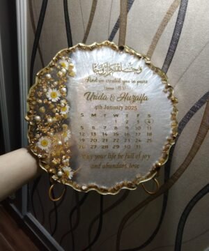 Customized Resin Wedding Calendar Frame