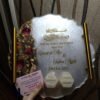 Personalized Rose Petal Resin Engagement Tray