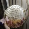 Customized Resin Engagement Platter with Heart Ring Holders