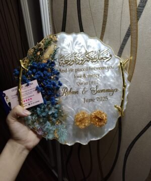 Handmade Dreamy Engagement Resin Ring Platter