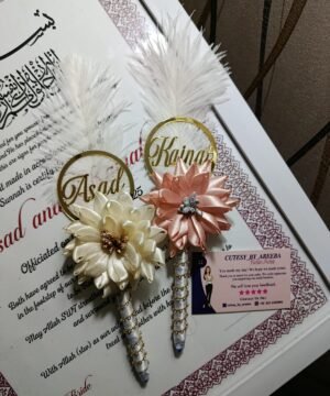 Dreamy Couple Nikkah Pens Personalized - Set of 2 Pens