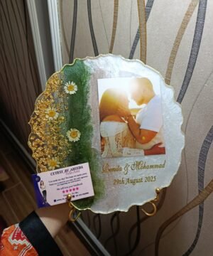 Golden Daisy Personalized Resin Photo Frame