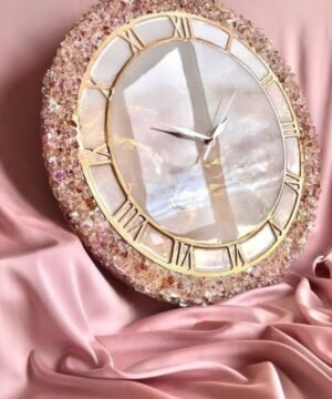 Luxury Crystal Edge Resin Wall Clock