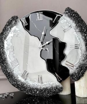 Luxury Geode Resin Wall Clock