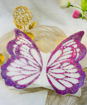 Luxury Butterfly Design Resin Quran Rehal