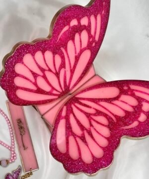 Luxury Butterfly Design Resin Quran Rehal