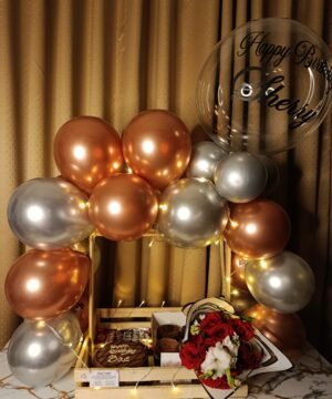 Customized Birthday Surprise Gift Basket.