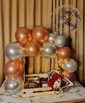 Customized Birthday Surprise Gift Basket.