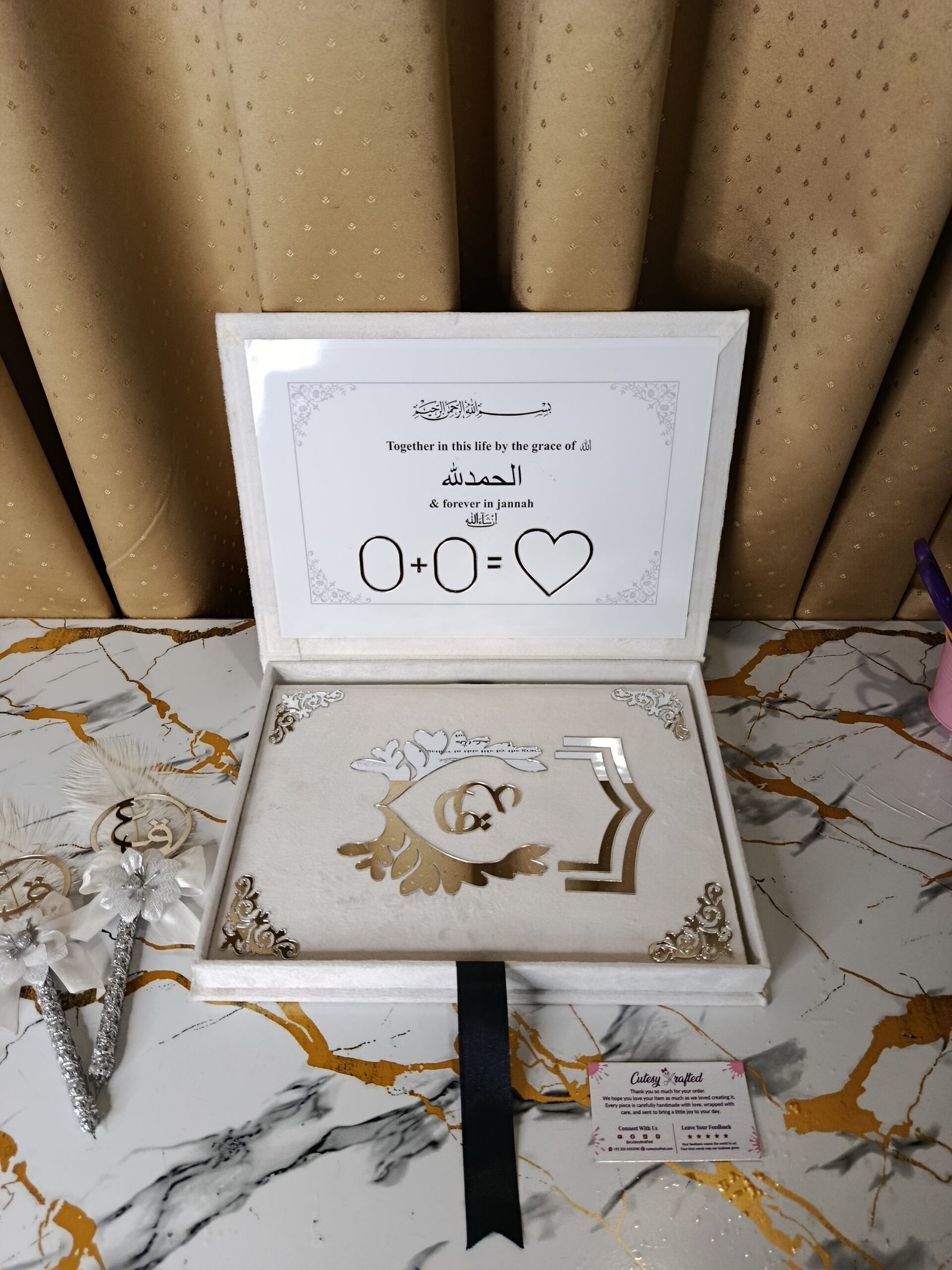 Luxury Islamic Nikkah Nama Booklet Set.