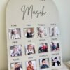 Personalized Resin Baby First Year Memory Photo Board