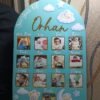 Personalized Resin Baby First Year Memory Photo Board